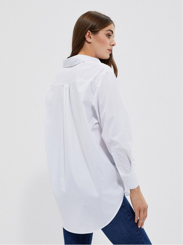 Moodo Weißes Damenhemd Moodo
