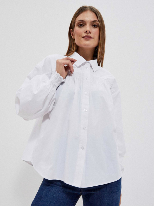 Moodo Weißes Damenhemd Moodo