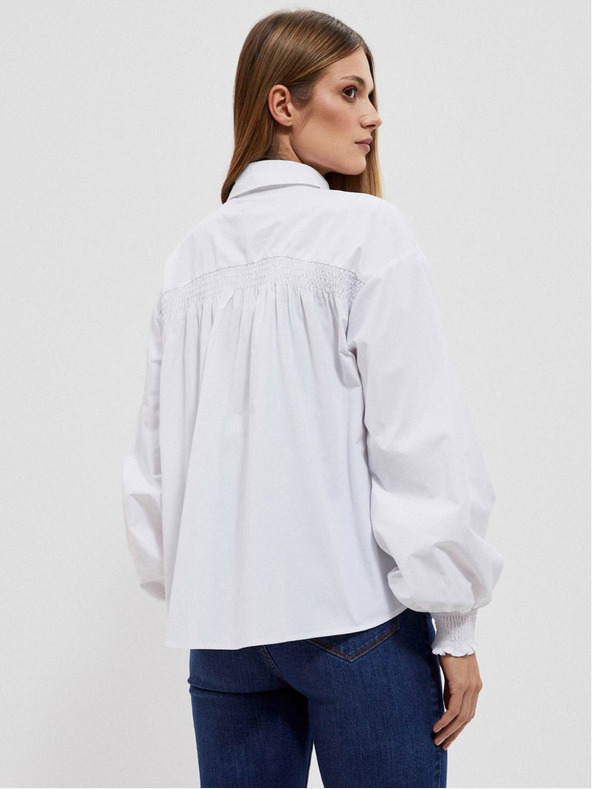 Moodo Weißes Damenhemd Moodo