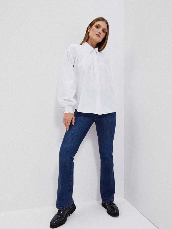 Moodo Weißes Damenhemd Moodo