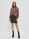 Moodo Rosa und schwarzes gemustertes Damenshirt Moodo