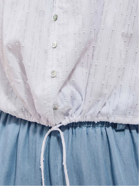 Moodo Weiß Damen Bluse Moodo