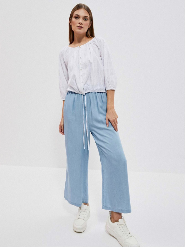 Moodo Weiß Damen Bluse Moodo