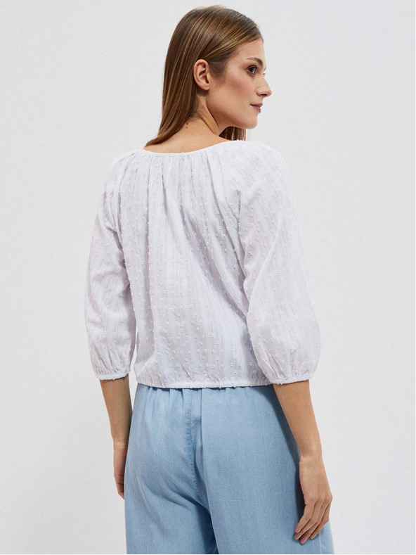Moodo Weiß Damen Bluse Moodo