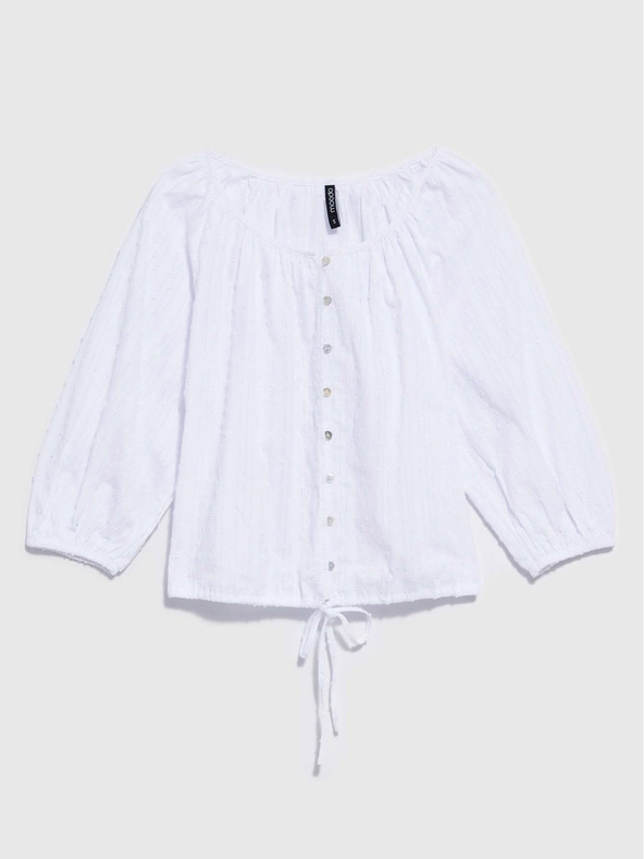 Moodo Weiß Damen Bluse Moodo