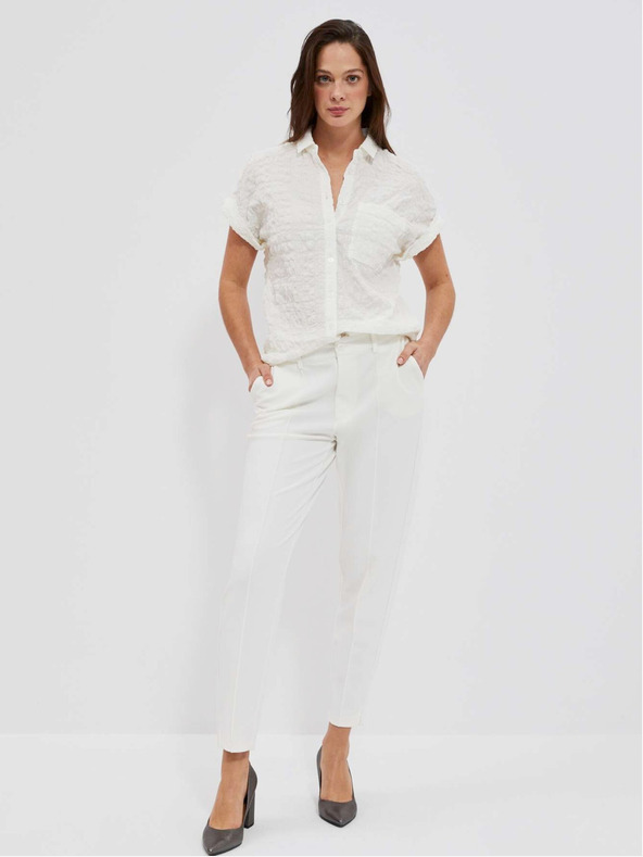 Moodo Weiß Damen Bluse Moodo