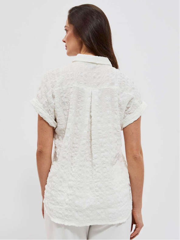 Moodo Weiß Damen Bluse Moodo