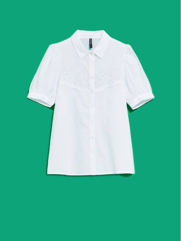 Moodo Weiß Damen Bluse Moodo