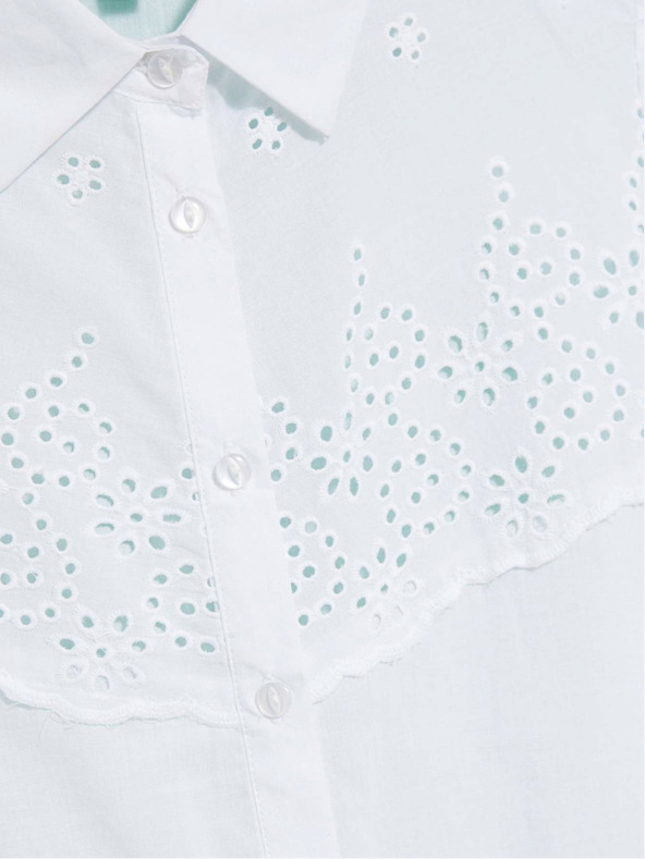 Moodo Weiß Damen Bluse Moodo