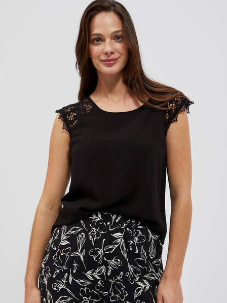 Moodo Schwarzes Damen Long Shirt Moodo