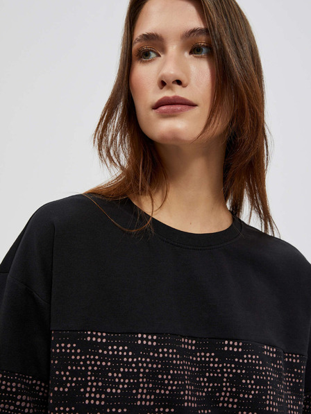 Moodo Schwarzes Damen-Sweatshirt Moodo