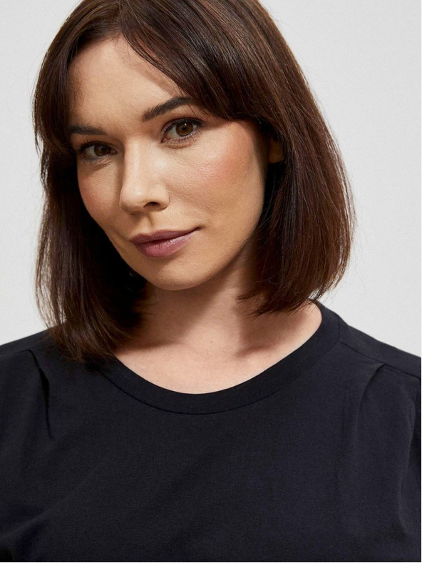 Moodo Schwarzes Damen Long Shirt Moodo