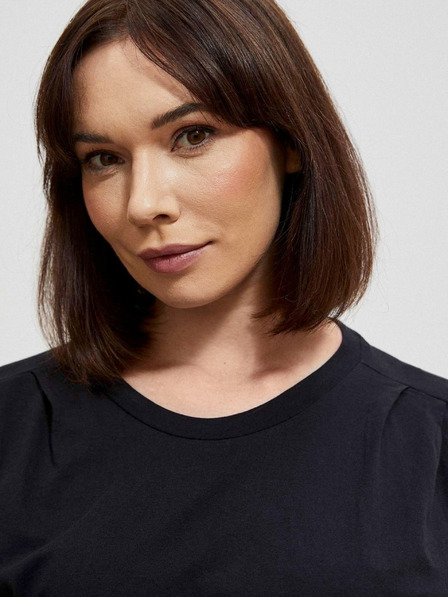 Moodo Schwarzes Damen Long Shirt Moodo