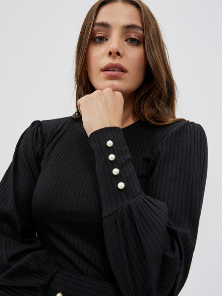 Moodo Schwarze Damenbluse Moodo