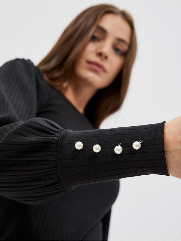 Moodo Schwarze Damenbluse Moodo