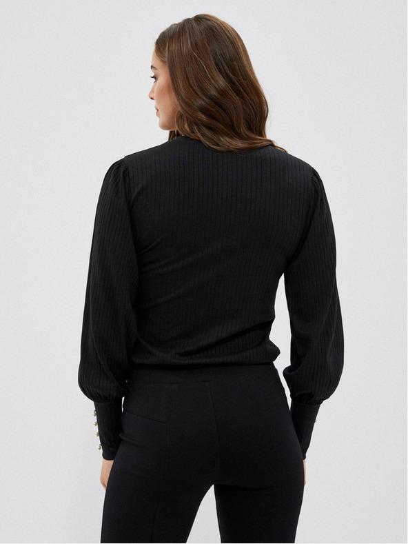 Moodo Schwarze Damenbluse Moodo