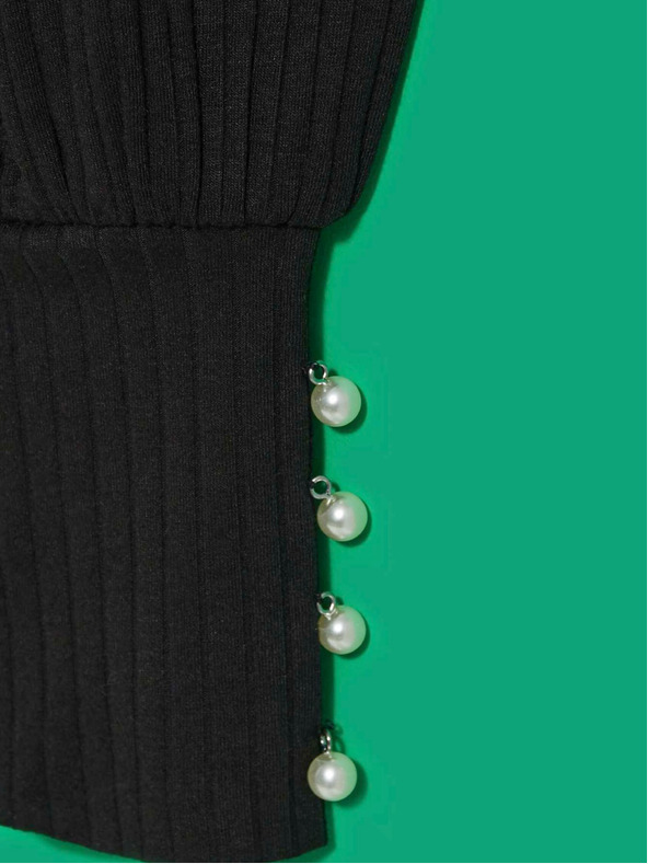 Moodo Schwarze Damenbluse Moodo