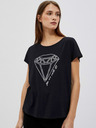 Moodo Schwarzes Damen Long Shirt Moodo