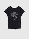 Moodo Schwarzes Damen Long Shirt Moodo