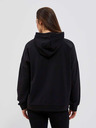 Moodo Schwarzes Damen-Kapuzen-Sweatshirt Moodo