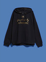 Moodo Schwarzes Damen-Kapuzen-Sweatshirt Moodo