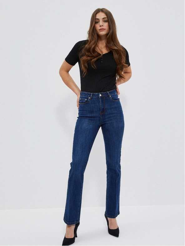 Moodo Schwarzes Damen Long Shirt Moodo