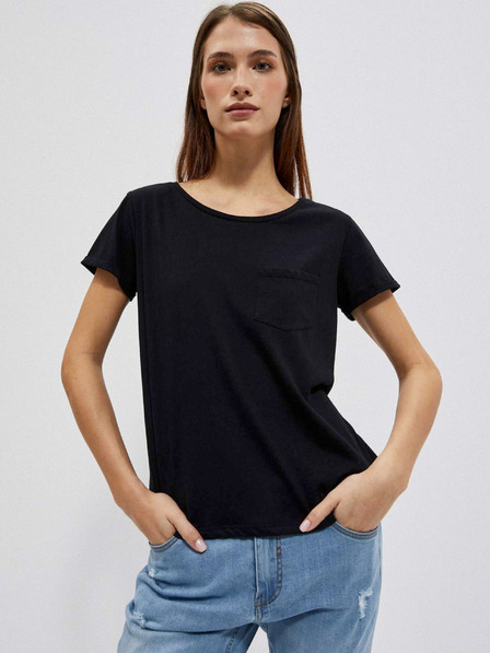 Moodo Schwarzes Damen Long Shirt Moodo