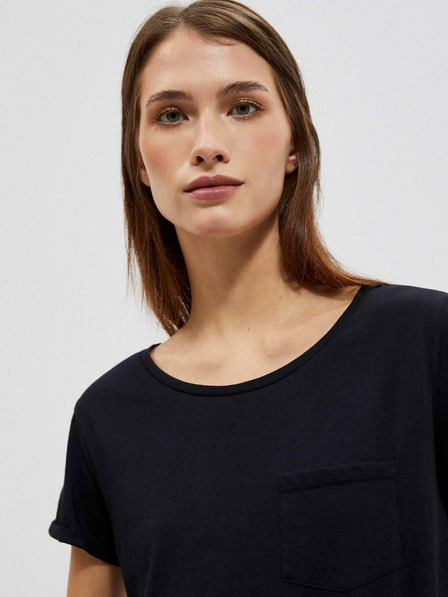 Moodo Schwarzes Damen Long Shirt Moodo