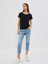 Moodo Schwarzes Damen Long Shirt Moodo