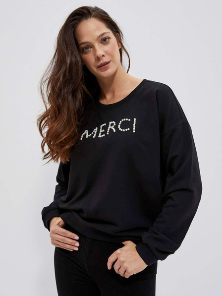 Moodo Schwarzes Damen-Sweatshirt Moodo