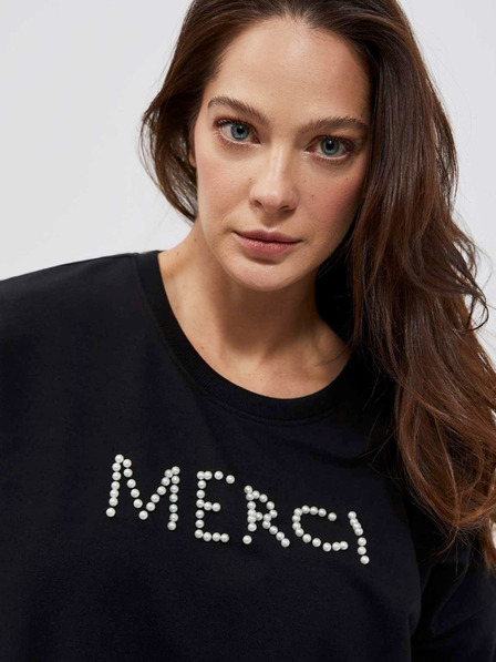 Moodo Schwarzes Damen-Sweatshirt Moodo