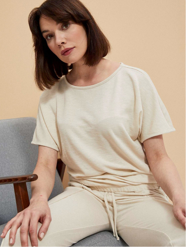 Moodo Beige Damen-Sweatshirt Moodo