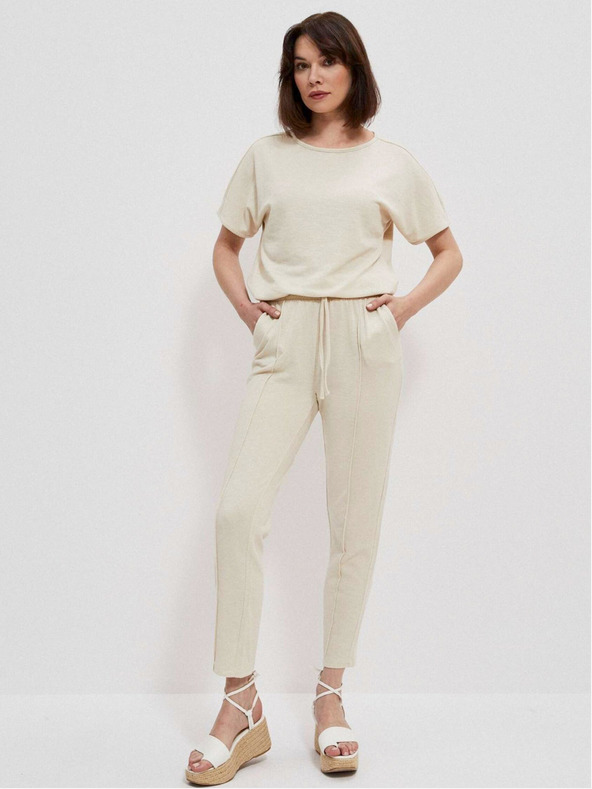 Moodo Beige Damen-Sweatpants Moodo