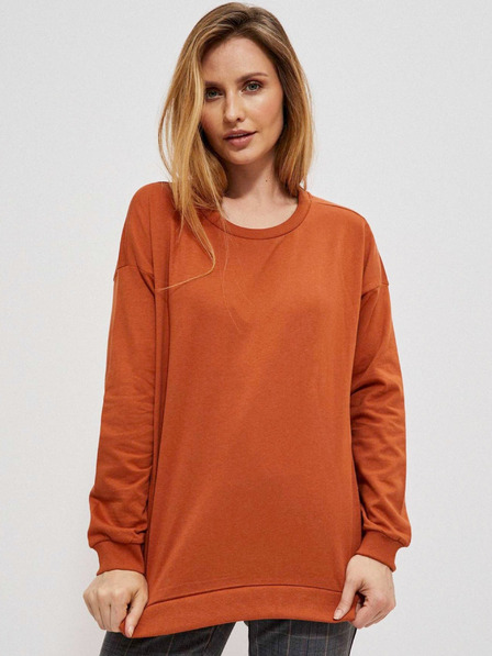 Moodo Moodo orangefarbenes Damen-Sweatshirt