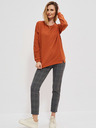 Moodo Moodo orangefarbenes Damen-Sweatshirt