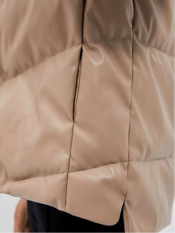 Moodo Beige Damen Steppjacke Moodo