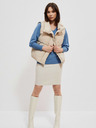 Moodo Moodo Beige Damen Steppweste
