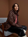 Moodo Braune Damen-Steppjacke Moodo