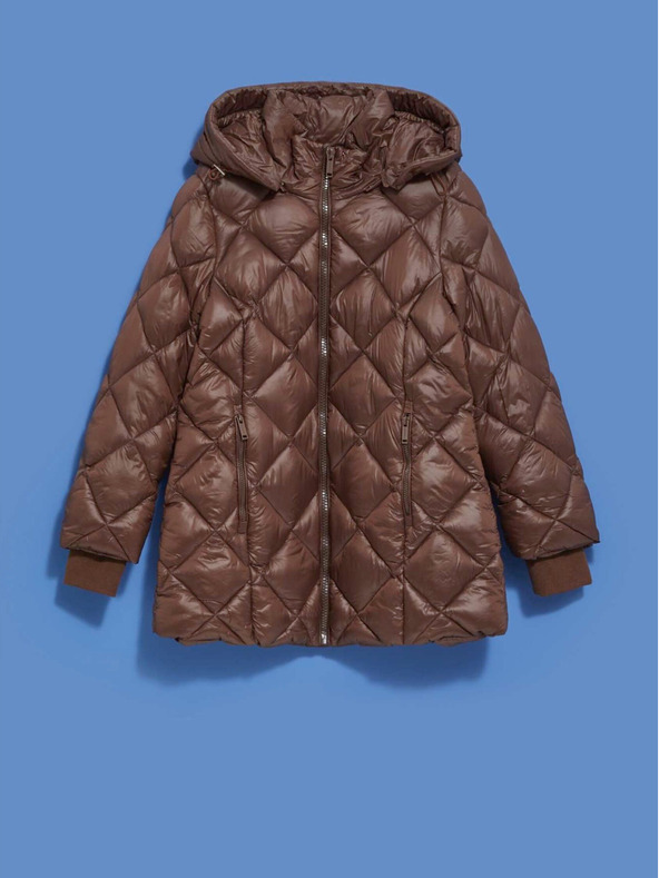 Moodo Braune Damen-Steppjacke Moodo