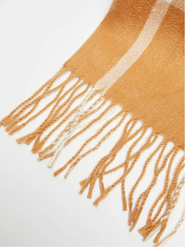 Moodo Karo-Schal mit Fransen