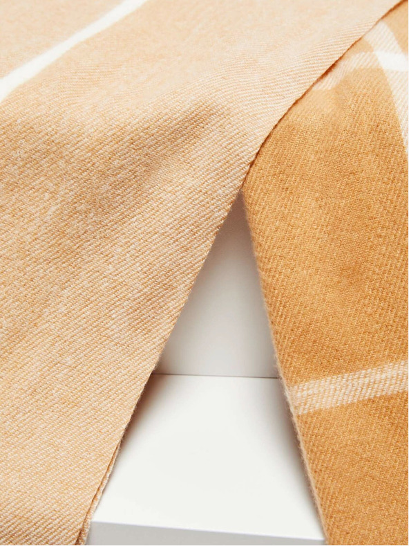 Moodo Karo-Schal mit Fransen