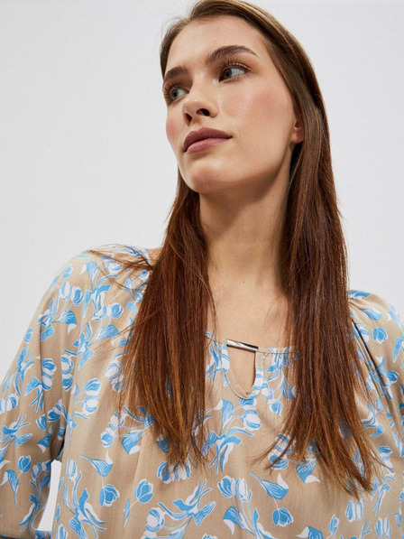 Moodo Moodo Damen Shirt mit Blumenmuster