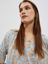 Moodo Moodo Damen Shirt mit Blumenmuster