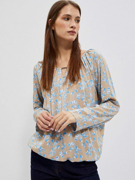 Moodo Moodo Damen Shirt mit Blumenmuster