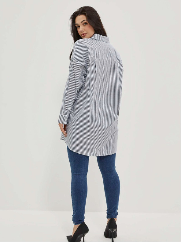 Moodo Gestreiftes Damenhemd Moodo