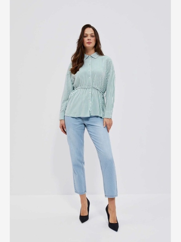 Moodo Gestreiftes Damenhemd Moodo