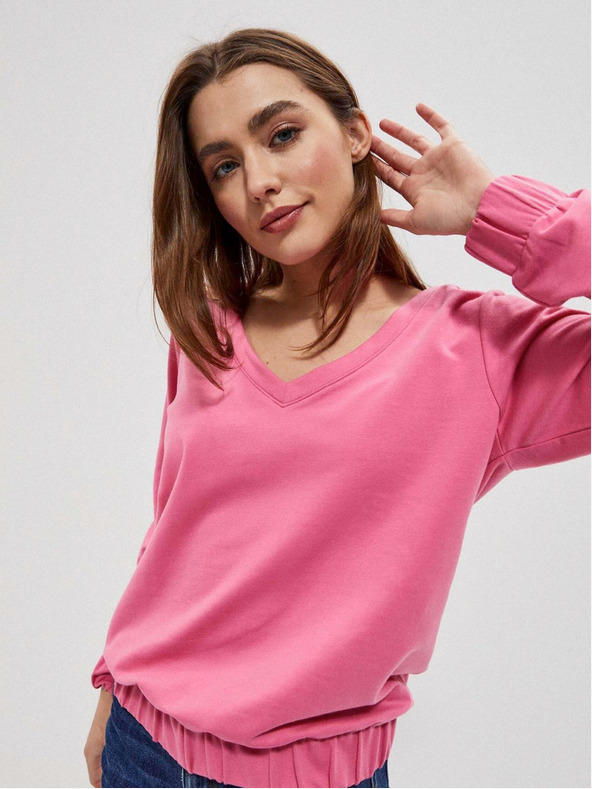 Moodo Rosa Damen Sweatshirt Moodo