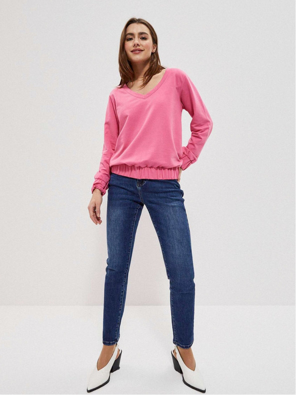Moodo Rosa Damen Sweatshirt Moodo