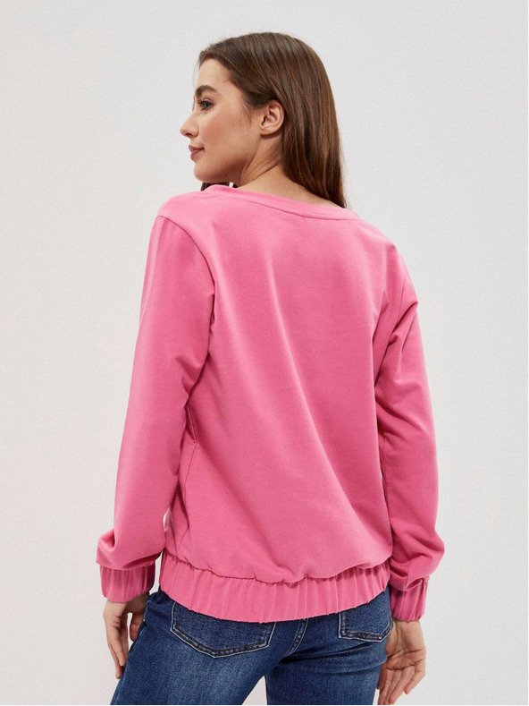 Moodo Rosa Damen Sweatshirt Moodo