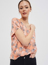 Moodo Moodo Orangefarbenes Damen-T-Shirt